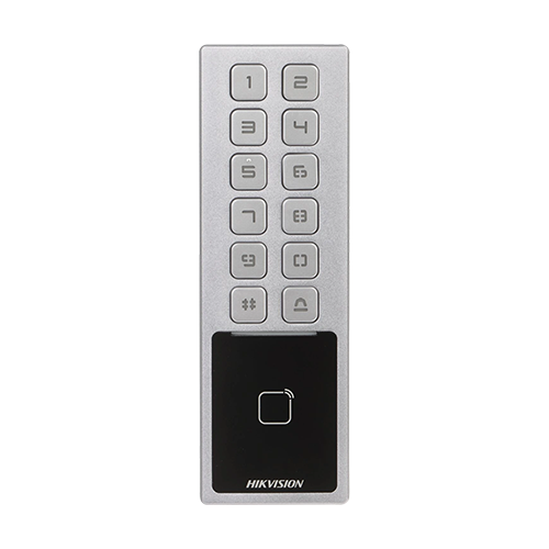 Terminal control acces cu tastatura, card M1, Bluetooth, Wi-Fi, Alarma – HIKVISION DS-K1T805MBWX