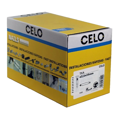 Cuie rezistente 25 MM TKA pentru pistol FOX (1000 buc.) + 1 cartus rezerva gaz – CELO 9251000TKA