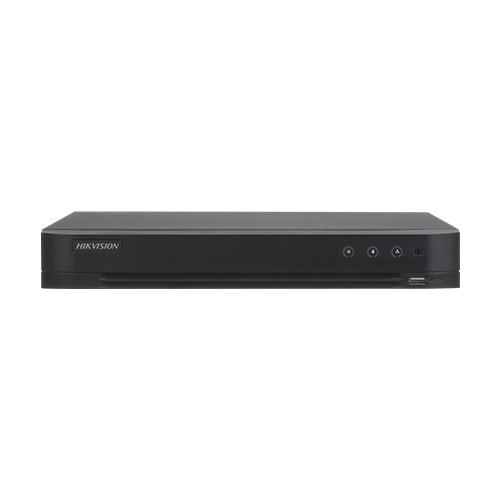 DVR AcuSense, 4 ch analog max. 4K+ 4 ch IP max. 4K, Alarma I/O – HIKVISION iDS-7204HTHI-M1-S(4A+4/1ALM)