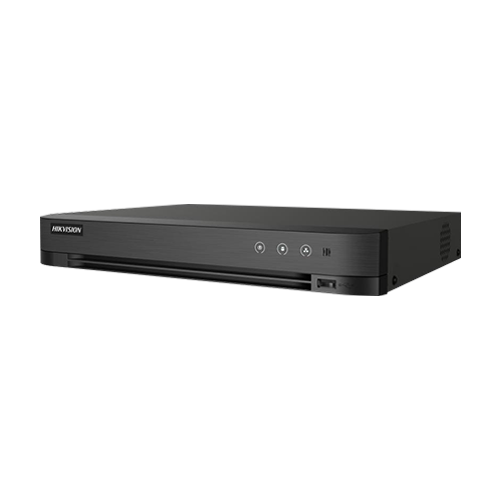 DVR AcuSense, 4 ch analog max. 4K+ 4 ch IP max. 4K, Alarma I/O – HIKVISION iDS-7204HTHI-M1-S(4A+4/1ALM)