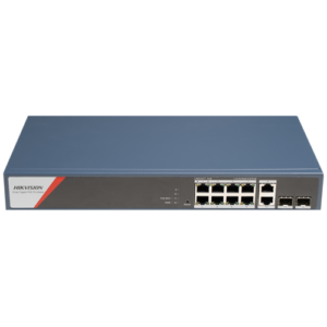 Switch 8 x RJ45 1G PoE 802.3af/at/bt, 2 x RJ45 1G, 2 x SFP 1G, Management – HIKVISION DS-3E1512HP-SI-8P2T2F