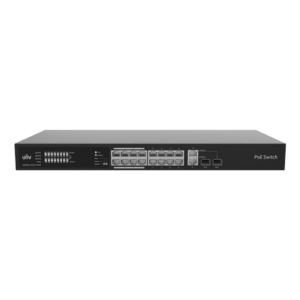 Switch 16 porturi PoE, 2 x Combo Uplink RJ45/SFP gigabit, Unmanaged – UNV NSW2020-16T2GC-POE-IN