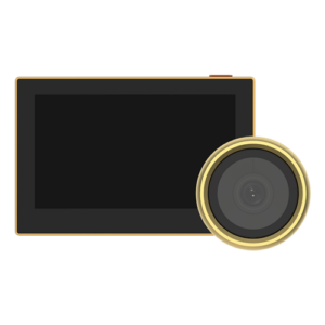 Vizor electronic smart, Wi-Fi, FullHD 1080P, monitor 4.3 inch, acumulator 2200mAh, Auriu – EZVIZ CS-HP2-Golden