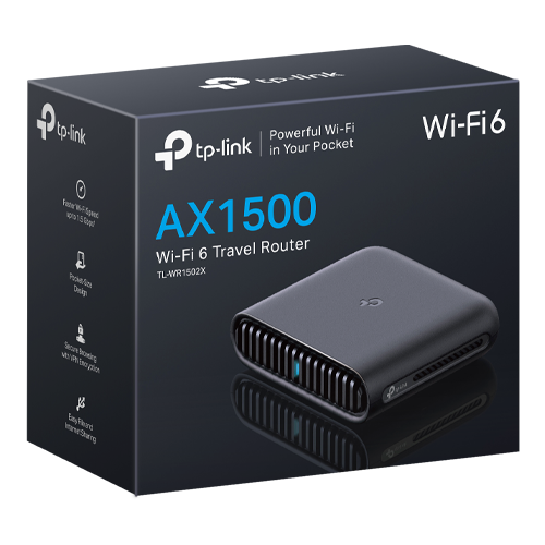 Router portabil Wireless TP-Link TL-WR1502X AX1500 Wi-fi 6 dual-band Gigabit TL-WR1502X