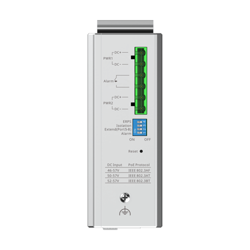 Switch industrial 7 x RJ45 1G PoE+, 1 x RJ45 1G Hi-PoE, 2 x SFP 1G, Cloud Management – Ruijie Reyee RG-NIS2100-8GT2SFP-HP