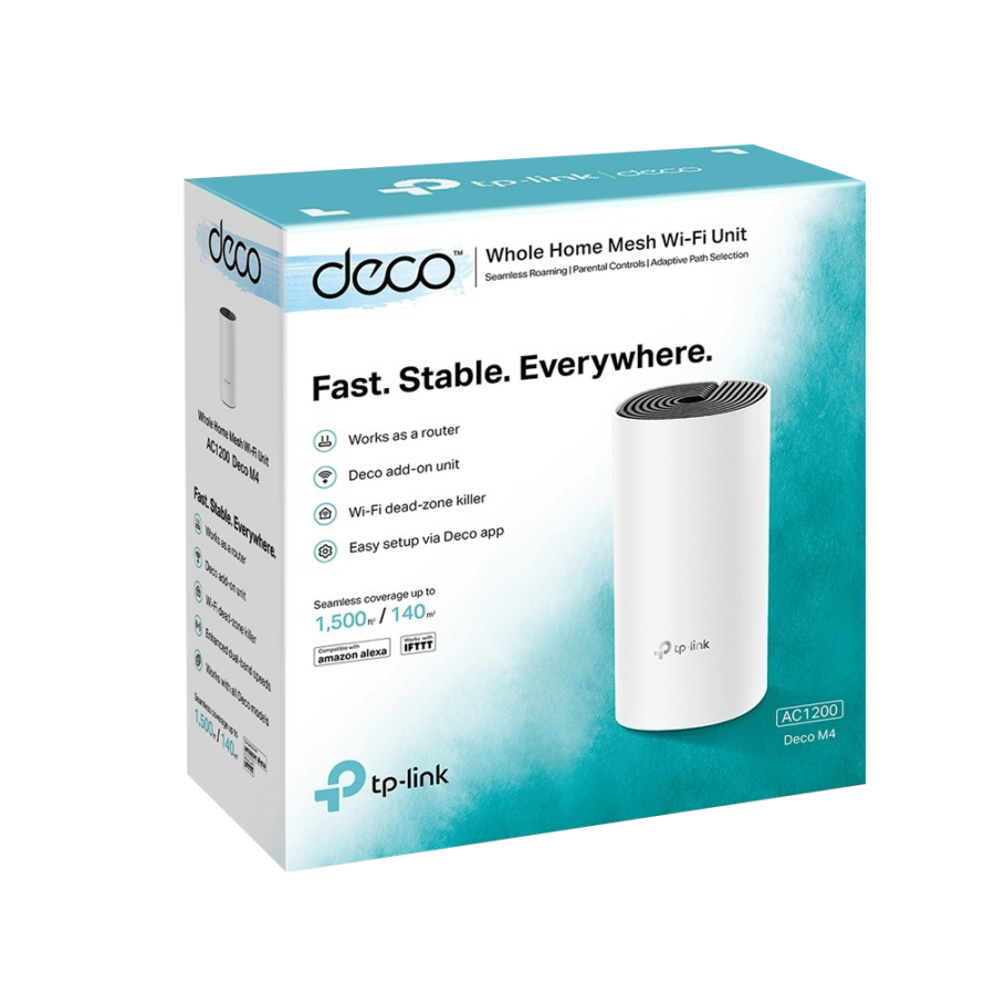 Sistem Mesh Wireless TP-LINK Deco M4(pachet de 1) AC1200 Gigabit DecoM4(1-pack)