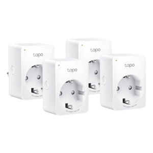 Pachet 4 prize smart, 16A, Wi-Fi, control vocal, monitorizare consum – TP-Link Tapo TapoP110(4-pack)