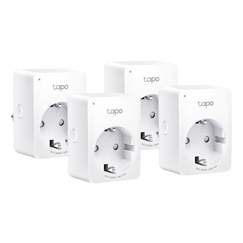 Pachet 4 prize smart, 16A, Wi-Fi, control vocal, monitorizare consum – TP-Link Tapo TapoP110(4-pack)