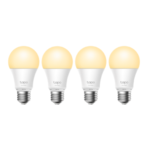 Set 4 becuri smart Wi-Fi, lumina calda 2700K ajustabila, 806 lm, E27 – TP-Link Tapo TapoL510E(4-pack)