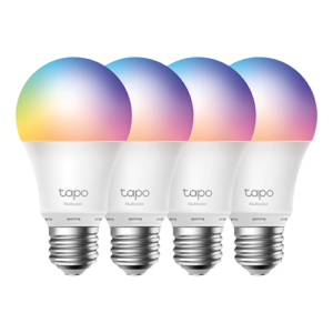 Set 4 becuri smart Wi-Fi, RGB, intensitate ajustabila, 2700-6500K, 806 lm, E27 – TP-Link Tapo TapoL530E(4-pack)