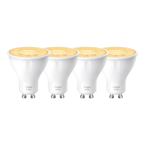 Set 4 becuri smart Wi-Fi, lumina calda 2700K ajustabila, 350 lm, GU10 – TP-Link Tapo TapoL610(4-pack)
