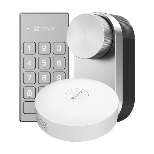 Kit incuietoare inteligenta cu hub pentru conexiune internet inclus si scenarii smart – EZVIZ CS-DL01/DL01CP/A3