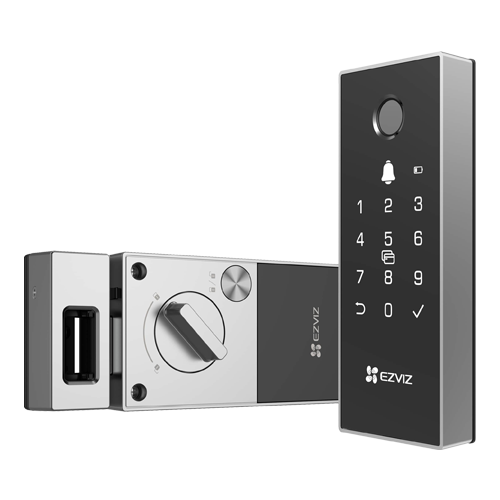 Yala inteligenta, Wi-Fi, multiple metode de deblocare, sonerie incorporata, alarma anti-furt – EZVIZ CS-DL03(WBCP)