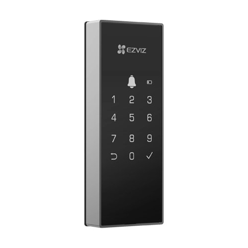 Yala inteligenta, Wi-Fi, sonerie incorporata, verificare status inchidere, alarma anti-furt, gri – EZVIZ CS-DL03(WP)-Grey