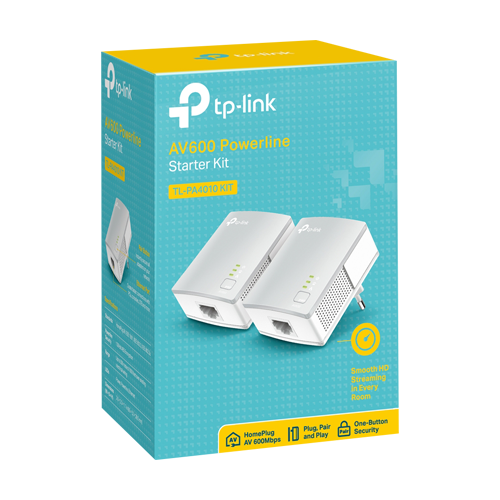 Kit Powerline AV600, 1 x RJ45 10/100 Mbps – TP-Link TL-PA4010KIT