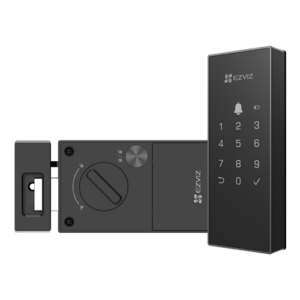 Yala inteligenta, Wi-Fi, sonerie incorporata, verificare status inchidere, alarma anti-furt – EZVIZ CS-DL03(WP)-Black