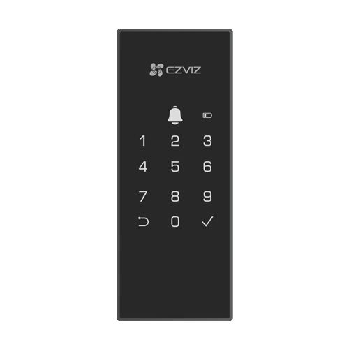 Yala inteligenta, Wi-Fi, sonerie incorporata, verificare status inchidere, alarma anti-furt – EZVIZ CS-DL03(WP)-Black