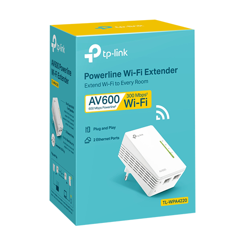 Powerline AV600, Wi-Fi 4, N600 2.4GHz, 2 x RJ45 10/100 Mbps – TP-Link TL-WPA4220