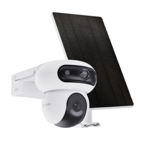 Camera IP PT Dual-Lens 4MP + panou solar 8W, Wi-Fi6, Baterie 10.400 mAh, Audio, IR 35M – EZVIZ CS-HB90/SP(2x4MP)