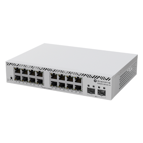 Cloud Smart Switch, 16 x Gigabit, 2 x SFP+ 10Gbps, 1U – Mikrotik CSS318-16G-2S+IN