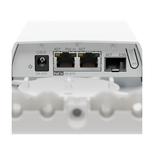Media Convertor Fibra – Cupru, 2 x RJ45 Gigabit, PoE-IN, SFP 2.5G, IP55 – MikroTik FTC21