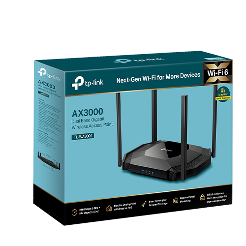 Router Wireless TP-Link TL-WA3001, AX3000, Dual-Band, Wi-Fi 6 – TP-LINK TL-WA3001