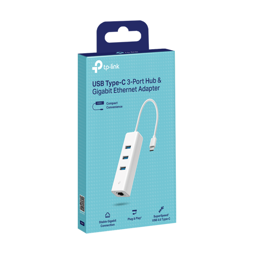 Adaptor USB Type-C la RJ45 Gigabit, 3 x USB 3.0 – TP-Link UE330C