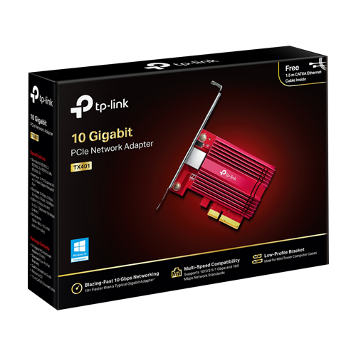 Placa de retea PCIe 10Gbps, 1 x RJ45 – TP-Link TX401