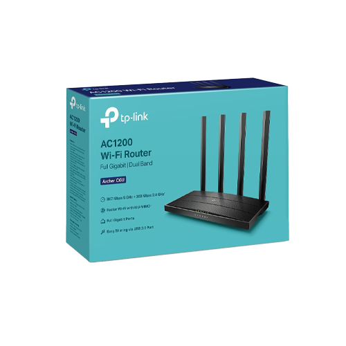 Router Wireless TP-Link Archer C6U AC1200 Dual-Band OneMesh Beamforming ArcherC6U