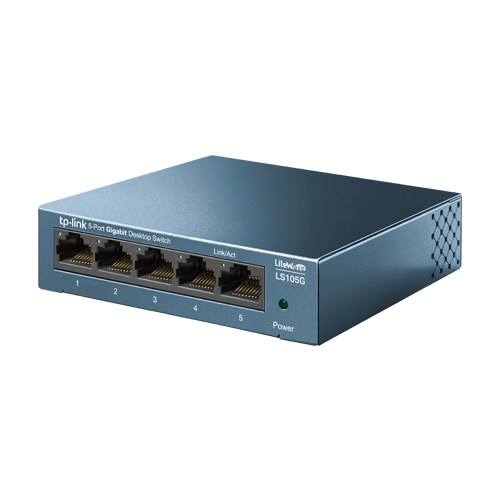 Switch LiteWave LS105G, 5 x RJ45 Gigabit, Unmanaged – TP-Link LS105G