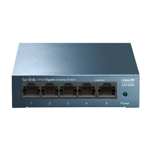 Switch LiteWave LS105G, 5 x RJ45 Gigabit, Unmanaged – TP-Link LS105G