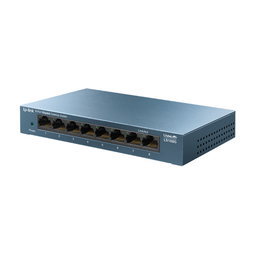 Switch LiteWave LS108G, 8 x RJ45 Gigabit, Unmanaged – TP-Link LS108G