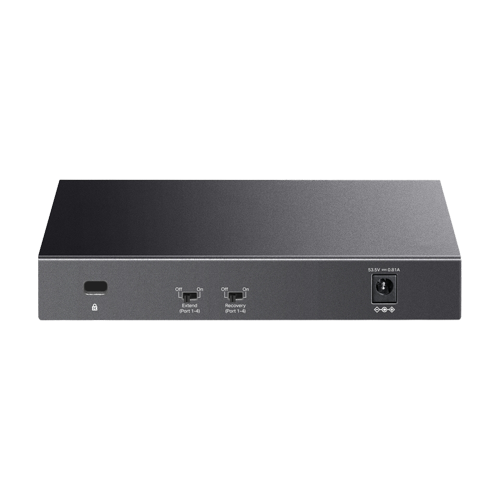 Switch LiteWave, 4 x RJ45 10/100 Mbps PoE, 2 x RJ45 10/100 Mbps, Buget PoE 41W, Unmanaged – TP-Link LS106LP