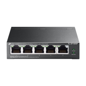 Switch 4 x RJ45 10/100 Mbps PoE, 1 x RJ45 10/100 Mbps, Buget PoE 67W, Unmanaged – TP-Link TL-SF1005P