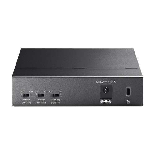Switch 4 x RJ45 10/100 Mbps PoE, 1 x RJ45 10/100 Mbps, Buget PoE 67W, Unmanaged – TP-Link TL-SF1005P