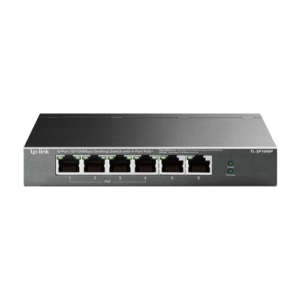 Switch 4 x RJ45 10/100 Mbps PoE, 2 x RJ45 10/100 Mbps, Buget PoE 67W, Unmanaged – TP-Link TL-SF1006P