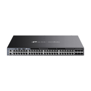 Switch L3, 48 x RJ45 1G PoE, 6 x SFP+ 10G, 2 x surse, Management, 1U – TP-Link Omada SG6654XHP