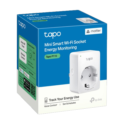 Priza inteligenta, 16A Wi-Fi, control vocal, monitorizare consum – TP-Link Tapo TapoP110
