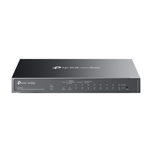 Switch 8 x RJ45 1G PoE, 1 x RJ45 1G, 1 x combo SFP/RJ45 1G, Easy Managed – TP-Link Omada ES210GMP