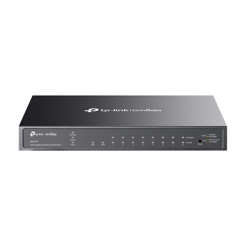 Switch L2+, 8 x RJ45 1G PoE, 2 x SFP 1G, Buget PoE 61W, Management – TP-Link Omada SG2210P