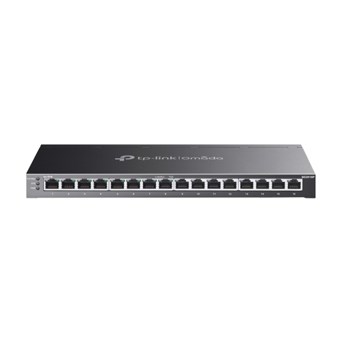 Switch L2+, 16 x RJ45 1G PoE, 8 x RJ45 1G, Buget PoE 120W, Management – TP-Link Omada SG2016P
