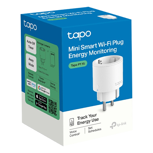 Priza inteligenta TP-LINK Tapo P115,(1 bucata) Wi-Fi, 3680W, 16A – TP-LINK TapoP115(1-pack)