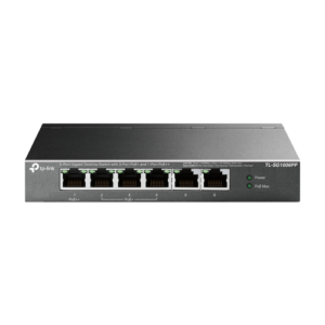Switch 1 x RJ45 1G PoE++, 3 x RJ45 1G PoE+, 2 x RJ45 1G, Buget PoE 64W, Unmanaged – TP-Link TL-SG1006PP