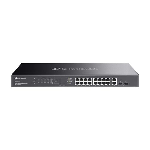Switch 16 x RJ45 1G PoE, 2 x SFP 1G, 2 x RJ45 1G, Easy Managed, 1U – TP-Link Omada ES220GMP