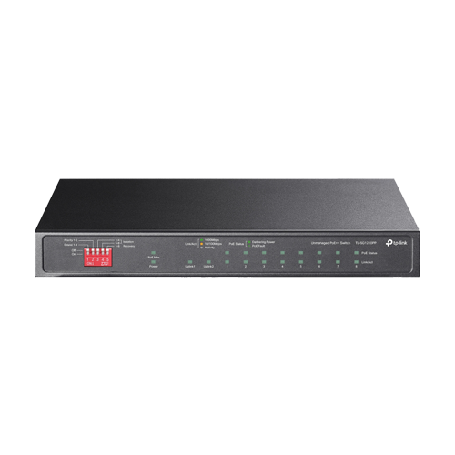 Switch 2 x RJ45 1G PoE++, 6 x RJ45 1G PoE+, 1 x RJ45 1G, 1 x combo RJ45/SFP 1G, Unmanaged – TP-Link TL-SG1210PP