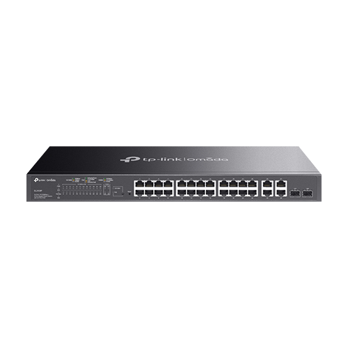 Switch L2+, 24 x RJ45 10/100 Mbps PoE, 2 x RJ45 1G, 2 x combo SFP/RJ45 1G, Management – TP-Link Omada SL2428P
