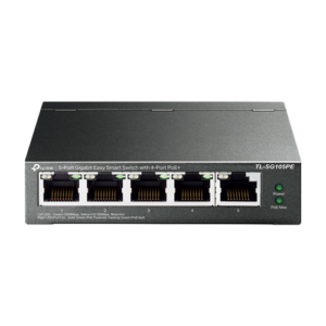 Switch 4 x RJ45 1G PoE, 1 x RJ45 1G, Buget PoE 65W, Easy Smart Managed – TP-Link TL-SG105PE