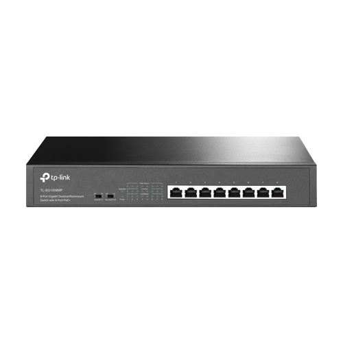 Switch 8 x RJ45 1G PoE, Buget PoE 153W, Unmanaged – TP-Link TL-SG1008MP