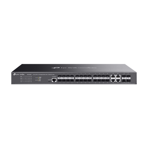 Switch L2+, 20 x SFP 1G, 4 x SFP+ 10G, 4 x combo SFP/RJ45 1G, Sursa 1+1, Management – TP-Link Omada SG3428XF