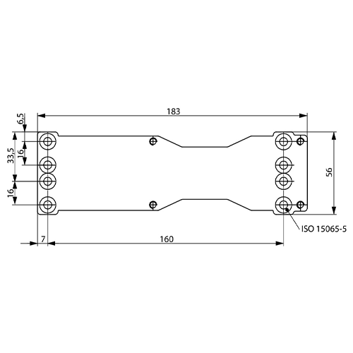Placa montaj pentru DC200/DC300/DC500/DC700 – ASSA ABLOY DCA120-40
